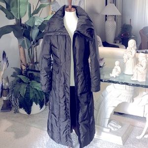 NWT COLE HAAN SZ M CHOCOLATE BROWN ABOVE ANKLE DOWN FILLED VERY WARM COAT